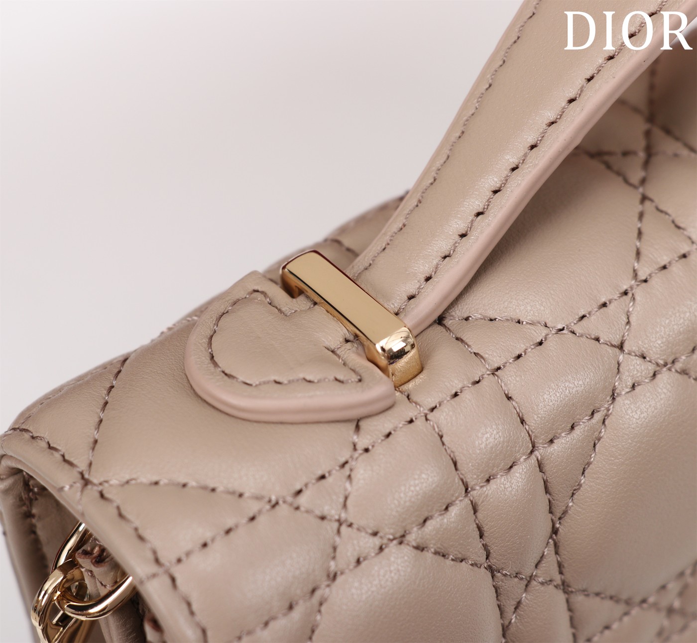 My Dior Mini Bag Beige Cannage Lambskin